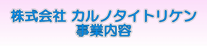 カルノタイトリケン 事業内容