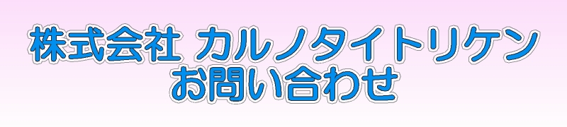 カルノタイトリケン お問い合わせ